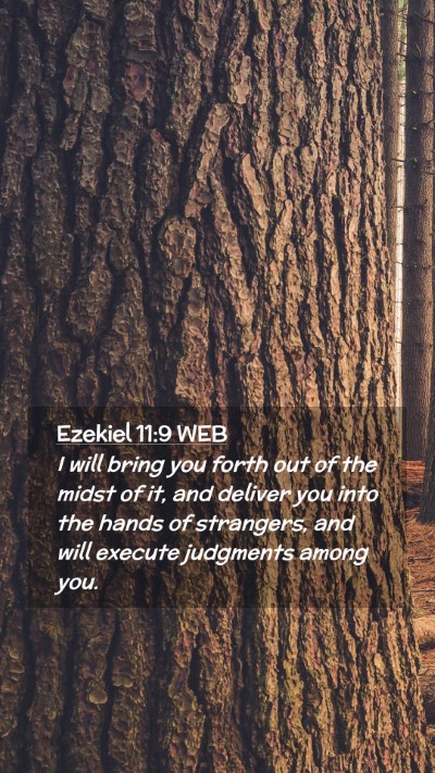 Picture 02 - Ezekiel 11:9 WEB Mobile Phone Wallpaper - I will bring you forth out of the midst of it, - Mobile Bible Verse Wallpaper
