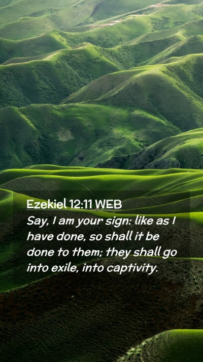 Picture 02 - Ezekiel 12:11 WEB Mobile Phone Wallpaper - Say, I am your sign: like as I have done, so - Mobile Bible Verse Wallpaper