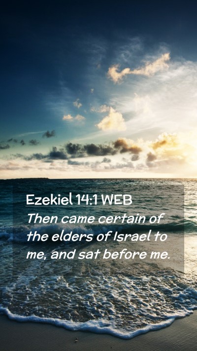 Picture 02 - Ezekiel 14:1 WEB Mobile Phone Wallpaper - Then came certain of the elders of Israel to me, - Mobile Bible Verse Wallpaper
