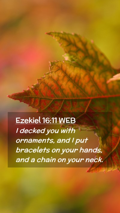 Picture 02 - Ezekiel 16:11 WEB Mobile Phone Wallpaper - I decked you with ornaments, and I put bracelets - Mobile Bible Verse Wallpaper