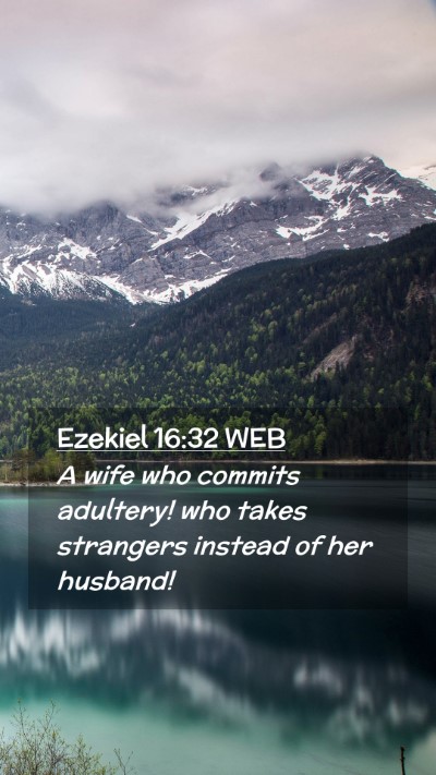 Picture 02 - Ezekiel 16:32 WEB Mobile Phone Wallpaper - A wife who commits adultery! who takes strangers - Mobile Bible Verse Wallpaper
