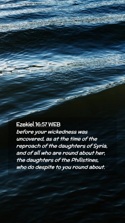 Picture 02 - Ezekiel 16:57 WEB Mobile Phone Wallpaper - before your wickedness was uncovered, as at the - Mobile Bible Verse Wallpaper