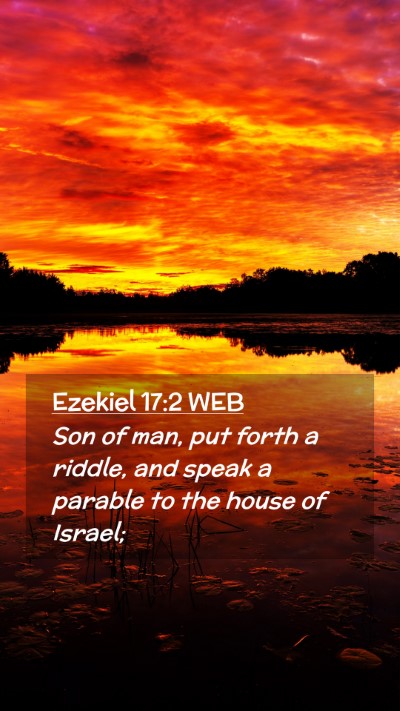 Picture 02 - Ezekiel 17:2 WEB Mobile Phone Wallpaper - Son of man, put forth a riddle, and speak a - Mobile Bible Verse Wallpaper