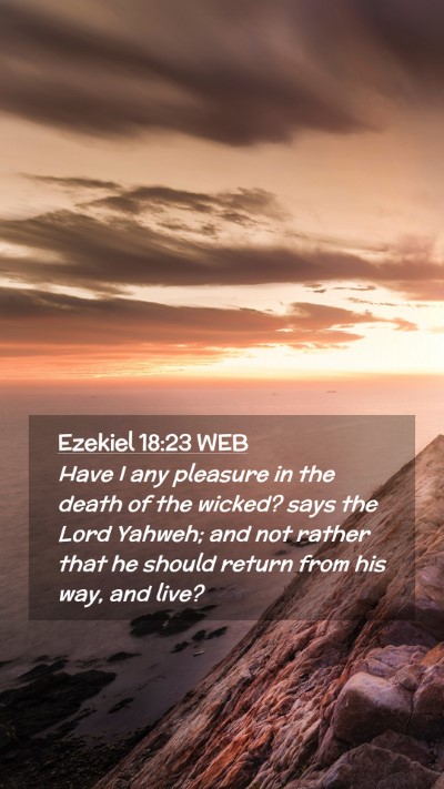 Picture 02 - Ezekiel 18:23 WEB Mobile Phone Wallpaper - Have I any pleasure in the death of the wicked? - Mobile Bible Verse Wallpaper