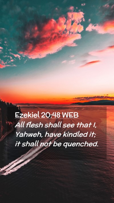Picture 02 - Ezekiel 20:48 WEB Mobile Phone Wallpaper - All flesh shall see that I, Yahweh, have kindled - Mobile Bible Verse Wallpaper
