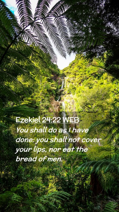 Picture 02 - Ezekiel 24:22 WEB Mobile Phone Wallpaper - You shall do as I have done: you shall not cover - Mobile Bible Verse Wallpaper