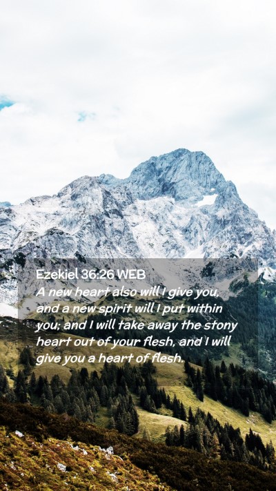Picture 02 - Ezekiel 36:26 WEB Mobile Phone Wallpaper - A new heart also will I give you, and a new - Mobile Bible Verse Wallpaper