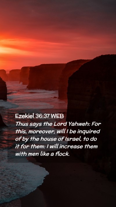 Picture 02 - Ezekiel 36:37 WEB Mobile Phone Wallpaper - Thus says the Lord Yahweh: For this, moreover, - Mobile Bible Verse Wallpaper