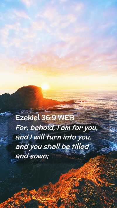 Picture 02 - Ezekiel 36:9 WEB Mobile Phone Wallpaper - For, behold, I am for you, and I will turn into - Mobile Bible Verse Wallpaper