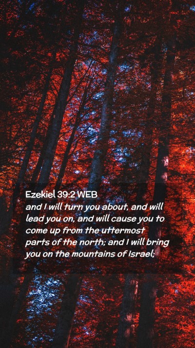 Picture 02 - Ezekiel 39:2 WEB Mobile Phone Wallpaper - and I will turn you about, and will lead you on, - Mobile Bible Verse Wallpaper