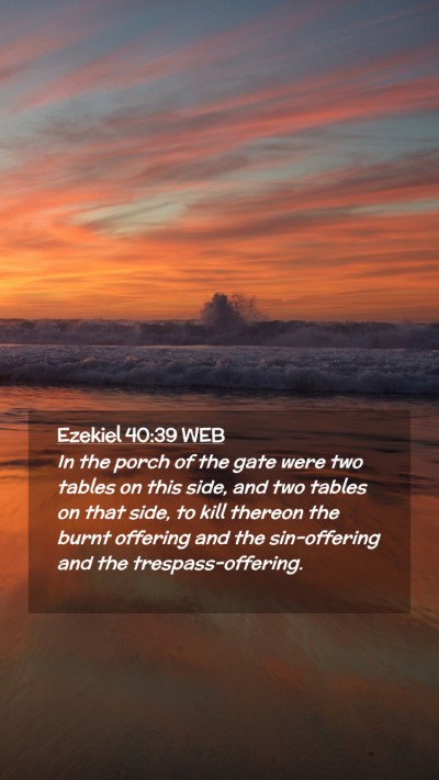 Picture 02 - Ezekiel 40:39 WEB Mobile Phone Wallpaper - In the porch of the gate were two tables on this - Mobile Bible Verse Wallpaper