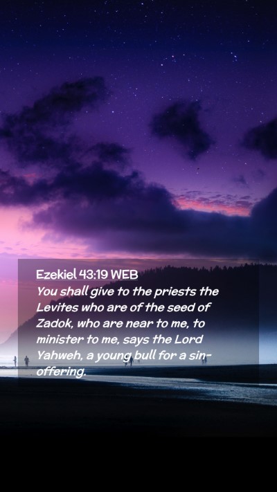 Picture 02 - Ezekiel 43:19 WEB Mobile Phone Wallpaper - You shall give to the priests the Levites who are - Mobile Bible Verse Wallpaper