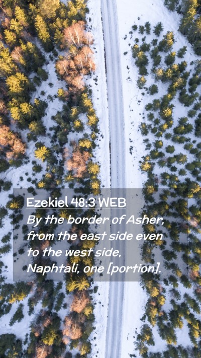 Picture 02 - Ezekiel 48:3 WEB Mobile Phone Wallpaper - By the border of Asher, from the east side even - Mobile Bible Verse Wallpaper