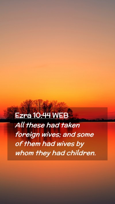Picture 02 - Ezra 10:44 WEB Mobile Phone Wallpaper - All these had taken foreign wives; and some of - Mobile Bible Verse Wallpaper