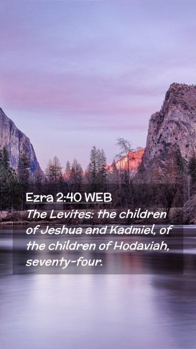 Picture 02 - Ezra 2:40 WEB Mobile Phone Wallpaper - The Levites: the children of Jeshua and Kadmiel, - Mobile Bible Verse Wallpaper