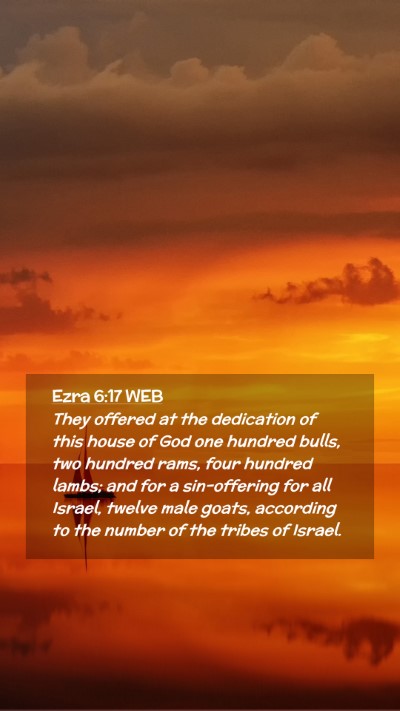 Picture 02 - Ezra 6:17 WEB Mobile Phone Wallpaper - They offered at the dedication of this house of - Mobile Bible Verse Wallpaper