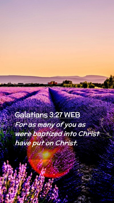 Picture 02 - Galatians 3:27 WEB Mobile Phone Wallpaper - For as many of you as were baptized into Christ - Mobile Bible Verse Wallpaper