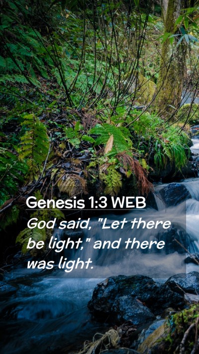Picture 02 - Genesis 1:3 WEB Mobile Phone Wallpaper - God said, 