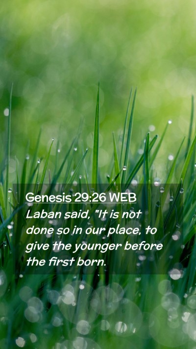 Picture 02 - Genesis 29:26 WEB Mobile Phone Wallpaper - Laban said, 