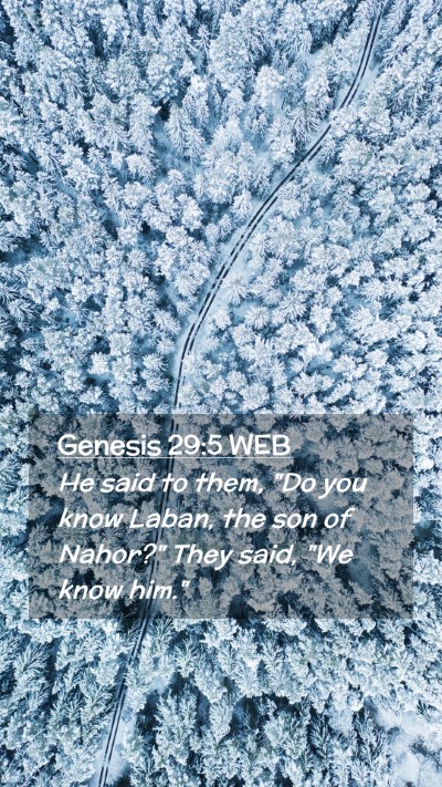 Picture 02 - Genesis 29:5 WEB Mobile Phone Wallpaper - He said to them, 