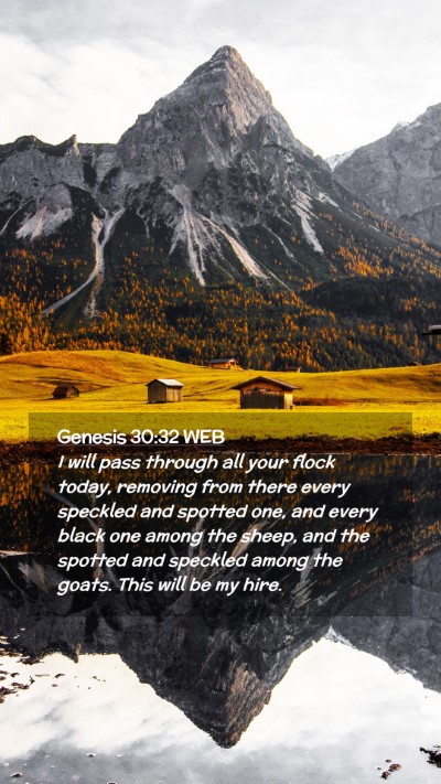 Picture 02 - Genesis 30:32 WEB Mobile Phone Wallpaper - I will pass through all your flock today, - Mobile Bible Verse Wallpaper