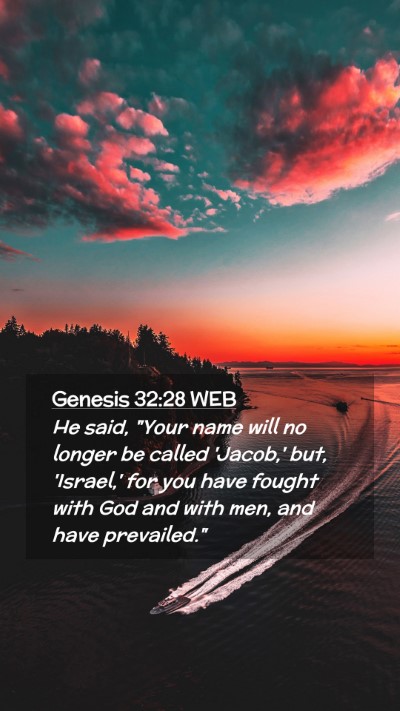 Picture 02 - Genesis 32:28 WEB Mobile Phone Wallpaper - He said, 