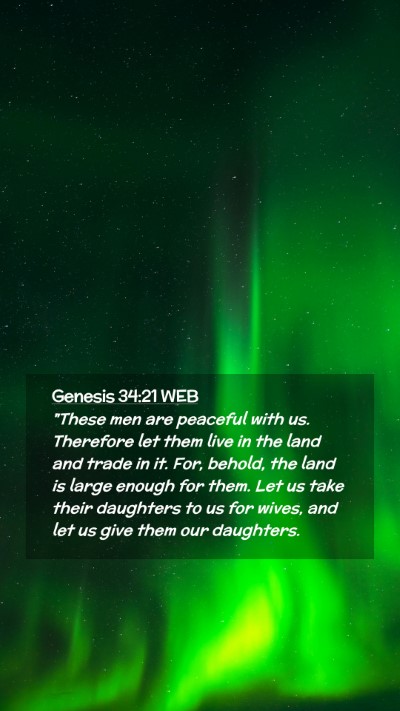 Picture 02 - Genesis 34:21 WEB Mobile Phone Wallpaper - 