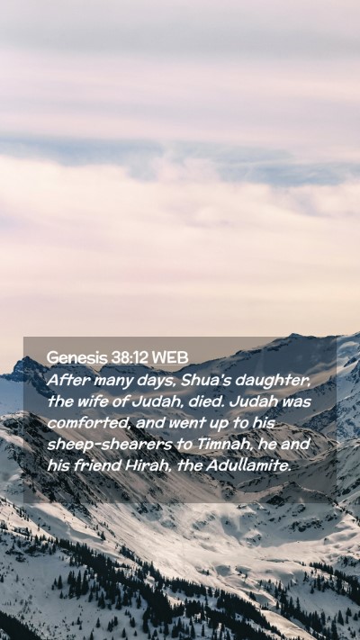 Picture 02 - Genesis 38:12 WEB Mobile Phone Wallpaper - After many days, Shua's daughter, the wife of - Mobile Bible Verse Wallpaper
