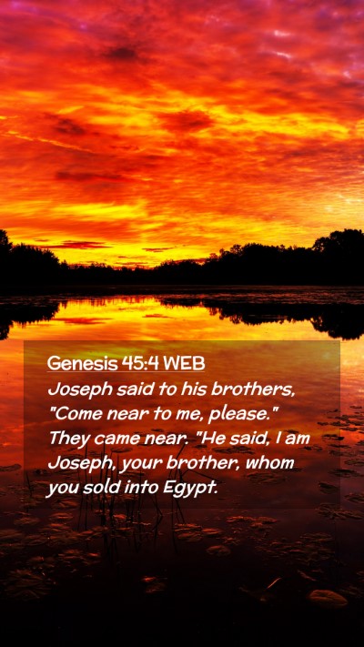 Picture 02 - Genesis 45:4 WEB Mobile Phone Wallpaper - Joseph said to his brothers, 
