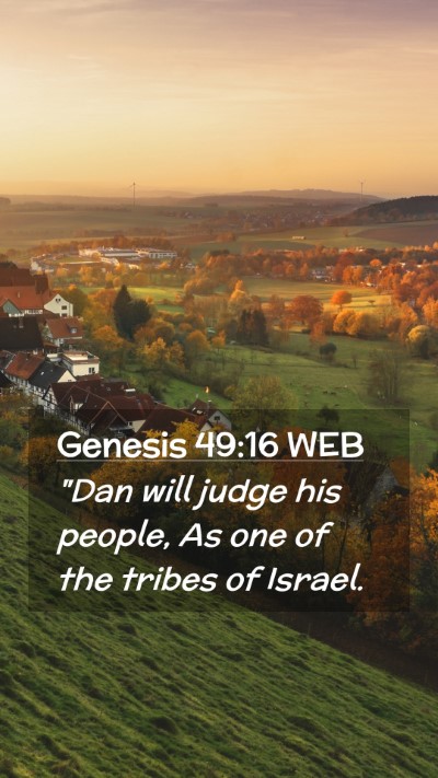 Picture 02 - Genesis 49:16 WEB Mobile Phone Wallpaper - 