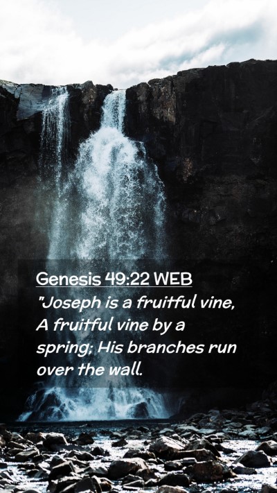 Picture 02 - Genesis 49:22 WEB Mobile Phone Wallpaper - 