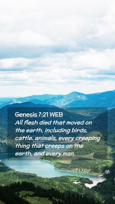 Picture 02 - Genesis 7:21 WEB Mobile Phone Wallpaper - All flesh died that moved on the earth, including - Mobile Bible Verse Wallpaper