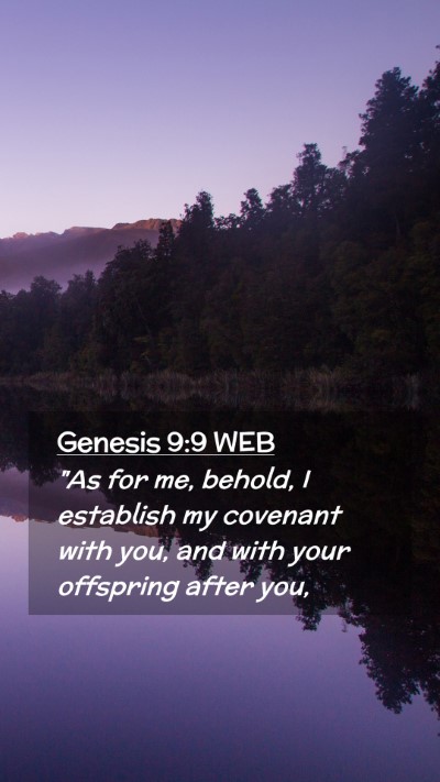 Picture 02 - Genesis 9:9 WEB Mobile Phone Wallpaper - 