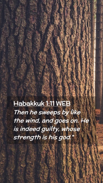 Picture 02 - Habakkuk 1:11 WEB Mobile Phone Wallpaper - Then he sweeps by like the wind, and goes on. He - Mobile Bible Verse Wallpaper