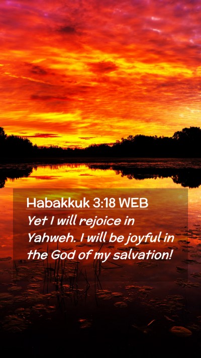 Picture 02 - Habakkuk 3:18 WEB Mobile Phone Wallpaper - Yet I will rejoice in Yahweh. I will be joyful in - Mobile Bible Verse Wallpaper