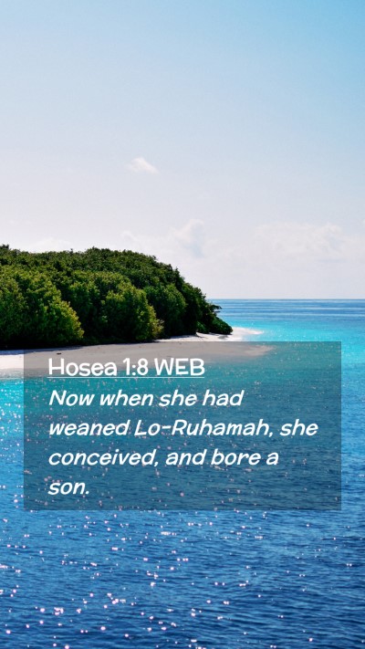 Picture 02 - Hosea 1:8 WEB Mobile Phone Wallpaper - Now when she had weaned Lo-Ruhamah, she - Mobile Bible Verse Wallpaper