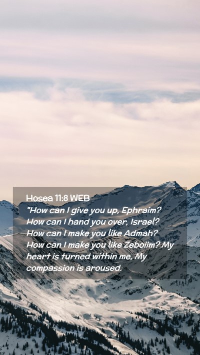 Picture 02 - Hosea 11:8 WEB Mobile Phone Wallpaper - 