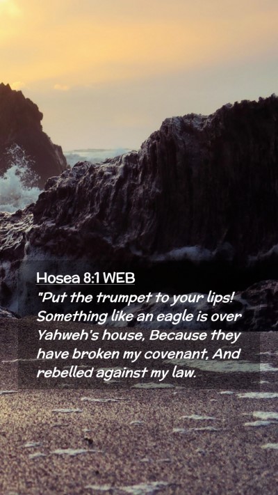 Picture 02 - Hosea 8:1 WEB Mobile Phone Wallpaper - 