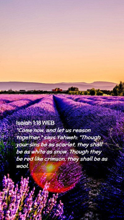 Picture 02 - Isaiah 1:18 WEB Mobile Phone Wallpaper - 