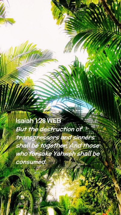 Picture 02 - Isaiah 1:28 WEB Mobile Phone Wallpaper - But the destruction of transgressors and sinners - Mobile Bible Verse Wallpaper