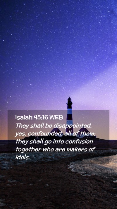 Picture 02 - Isaiah 45:16 WEB Mobile Phone Wallpaper - They shall be disappointed, yes, confounded, all - Mobile Bible Verse Wallpaper
