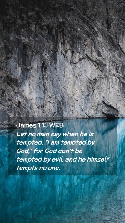 Picture 02 - James 1:13 WEB Mobile Phone Wallpaper - Let no man say when he is tempted, 