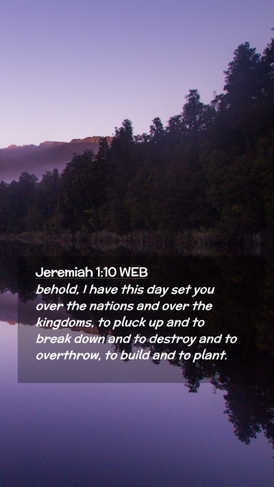 Picture 02 - Jeremiah 1:10 WEB Mobile Phone Wallpaper - behold, I have this day set you over the nations - Mobile Bible Verse Wallpaper