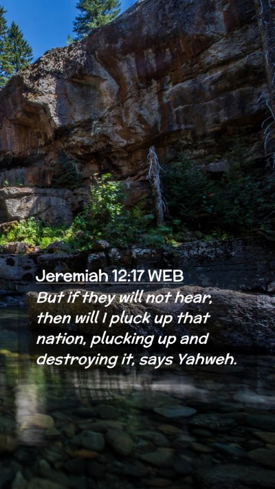 Picture 02 - Jeremiah 12:17 WEB Mobile Phone Wallpaper - But if they will not hear, then will I pluck up - Mobile Bible Verse Wallpaper