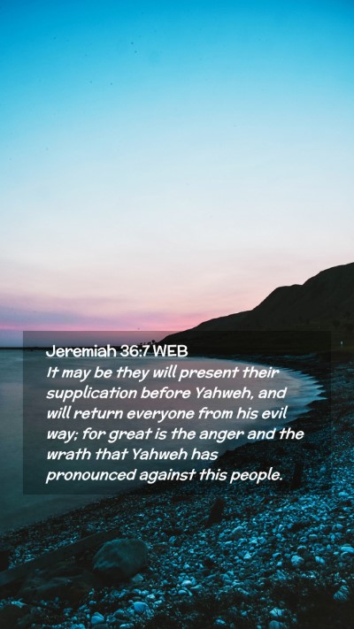 Picture 02 - Jeremiah 36:7 WEB Mobile Phone Wallpaper - It may be they will present their supplication - Mobile Bible Verse Wallpaper