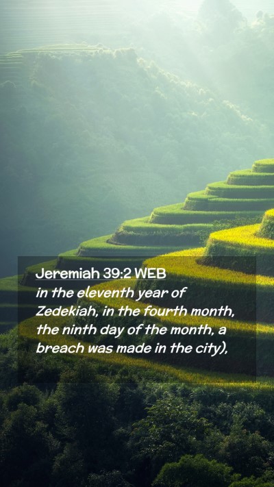 Picture 02 - Jeremiah 39:2 WEB Mobile Phone Wallpaper - in the eleventh year of Zedekiah, in the fourth - Mobile Bible Verse Wallpaper
