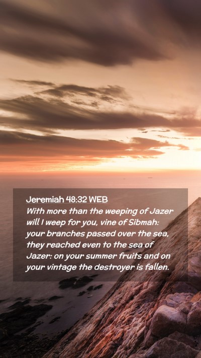 Picture 02 - Jeremiah 48:32 WEB Mobile Phone Wallpaper - With more than the weeping of Jazer will I weep - Mobile Bible Verse Wallpaper
