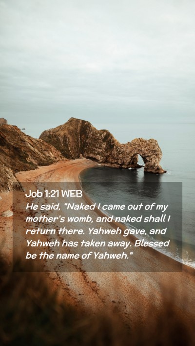 Picture 02 - Job 1:21 WEB Mobile Phone Wallpaper - He said, 
