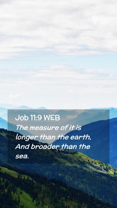 Picture 02 - Job 11:9 WEB Mobile Phone Wallpaper - The measure of it is longer than the earth, And - Mobile Bible Verse Wallpaper