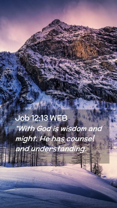Picture 02 - Job 12:13 WEB Mobile Phone Wallpaper - 